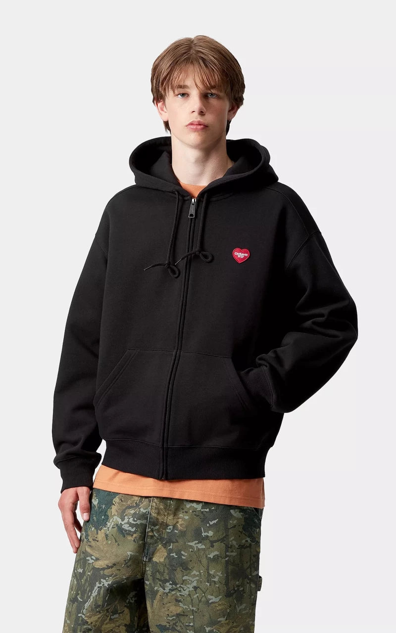 Carhartt WIP Hooded Heart II Hartt Sweat Jacket Black