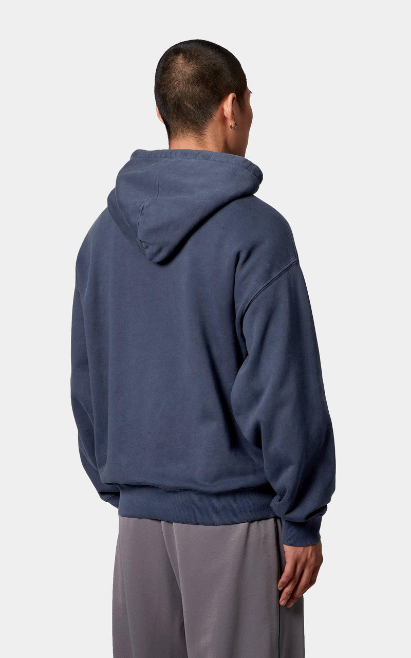 Carhartt WIP Hooded Library Sweatshirt Garment Dyed Ink