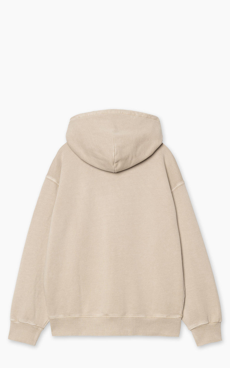 Carhartt WIP Hooded Nelson Sweatshirt Garment Dyed Fleur De Sel