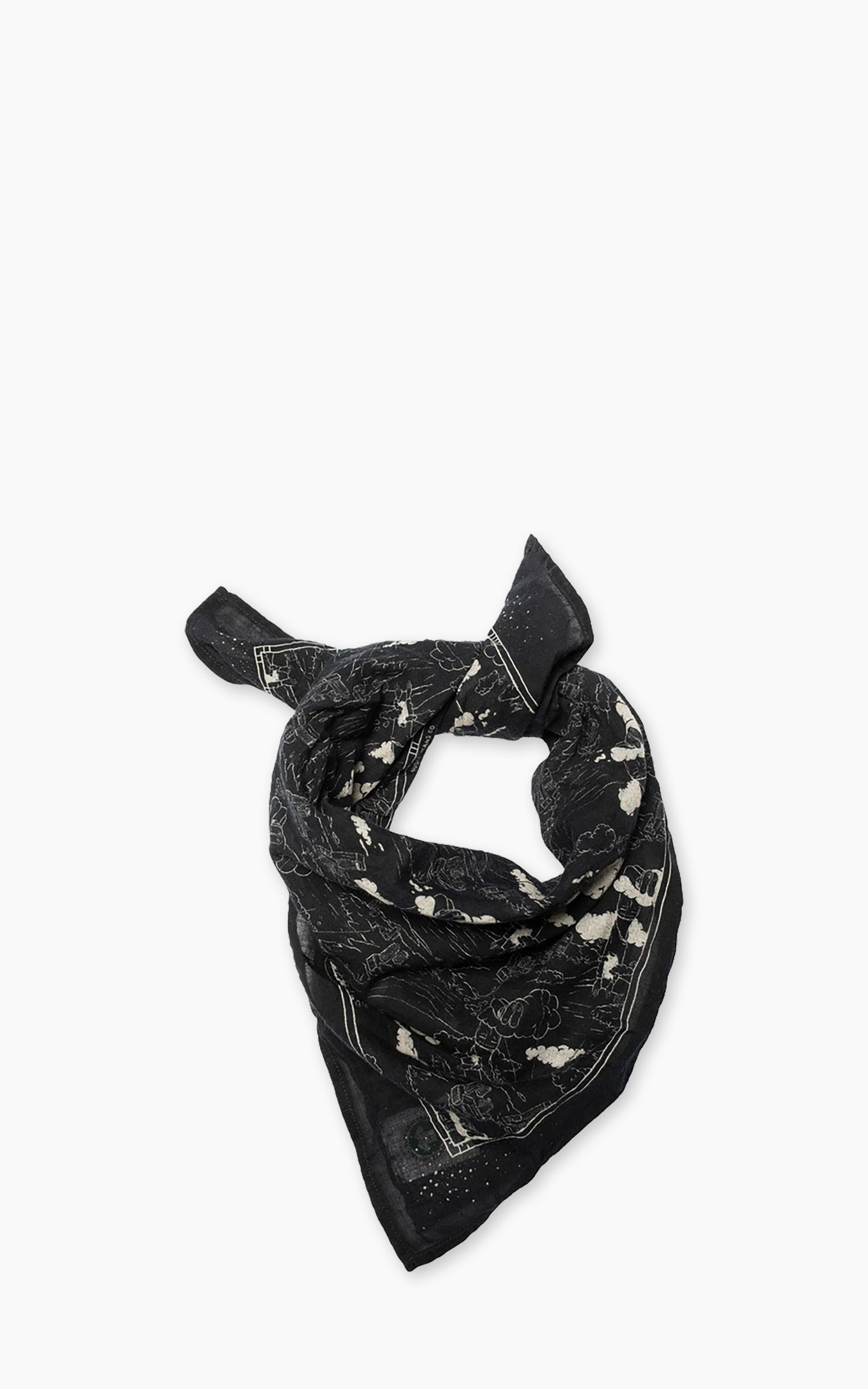 Nudie Jeans Ingrid Bandana Drift Away Black