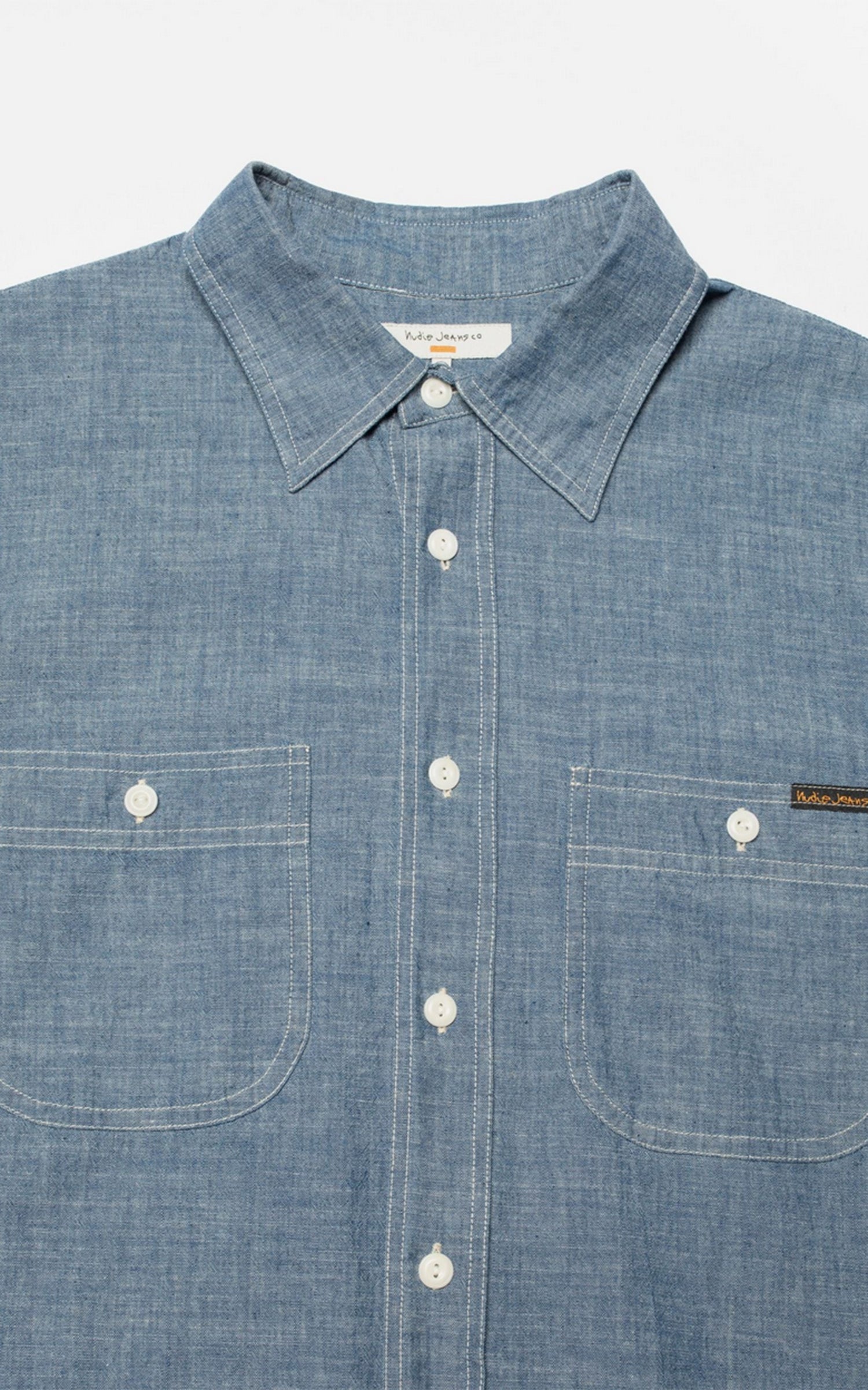 Nudie Jeans Julian Worker Shirt Chambray