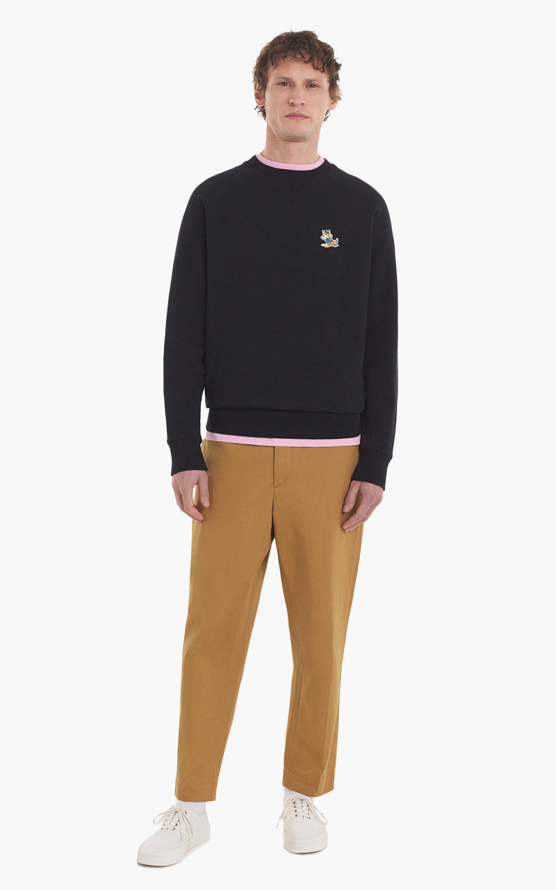 Maison Kitsuné Dressed Fox Patch Classic Sweatshirt Black