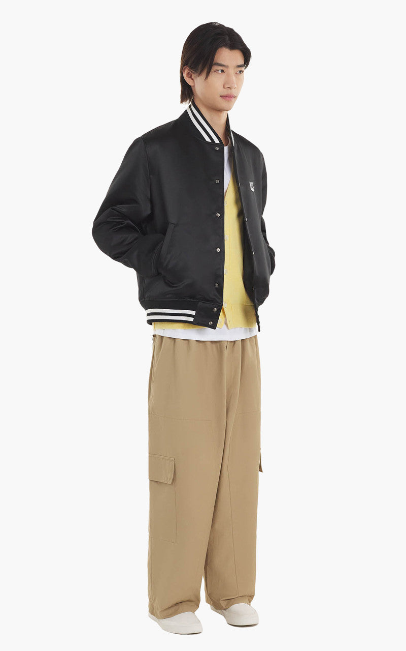 Maison Kitsuné Satin Teddy Jacket Black