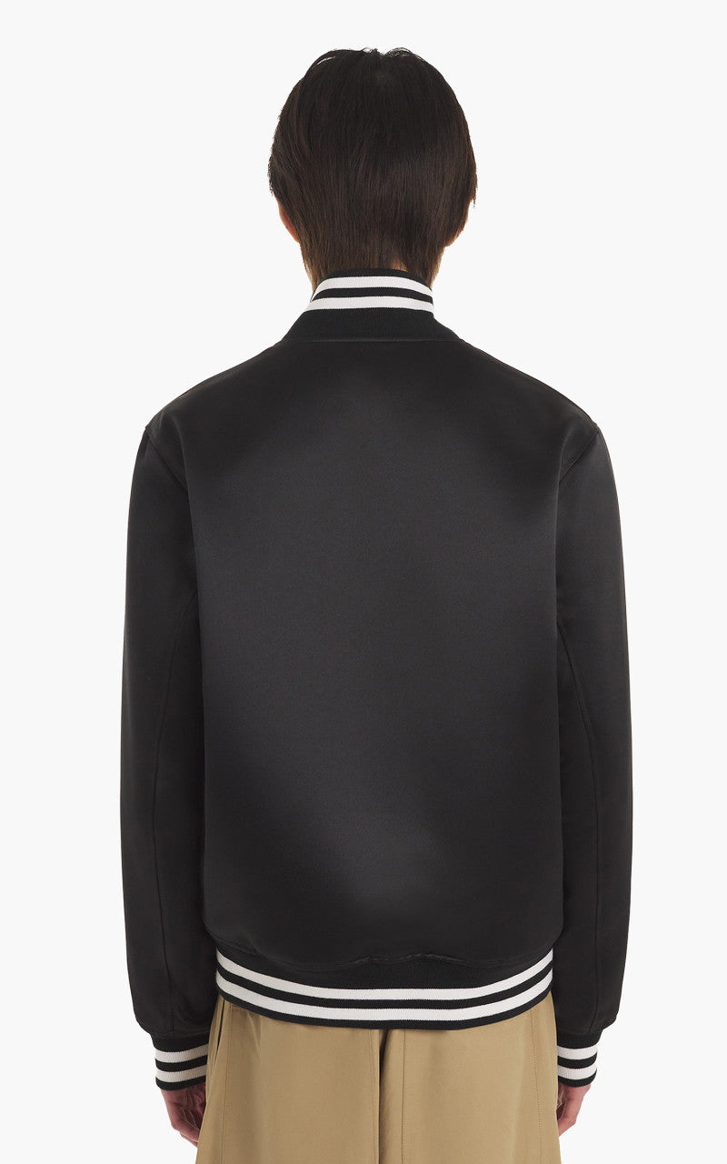 Maison Kitsuné Satin Teddy Jacket Black