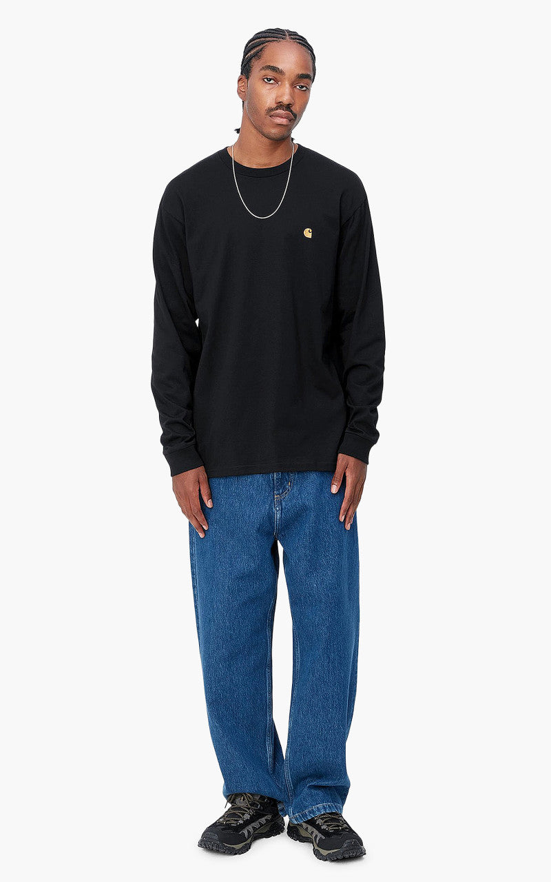 Carhartt WIP L/S Chase T-Shirt Black/Gold