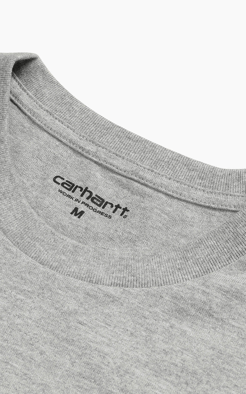 Carhartt WIP L/S Chase T-Shirt Grey Heather/Gold