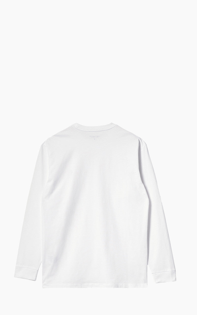 Carhartt WIP L/S Chase T-Shirt White/Gold