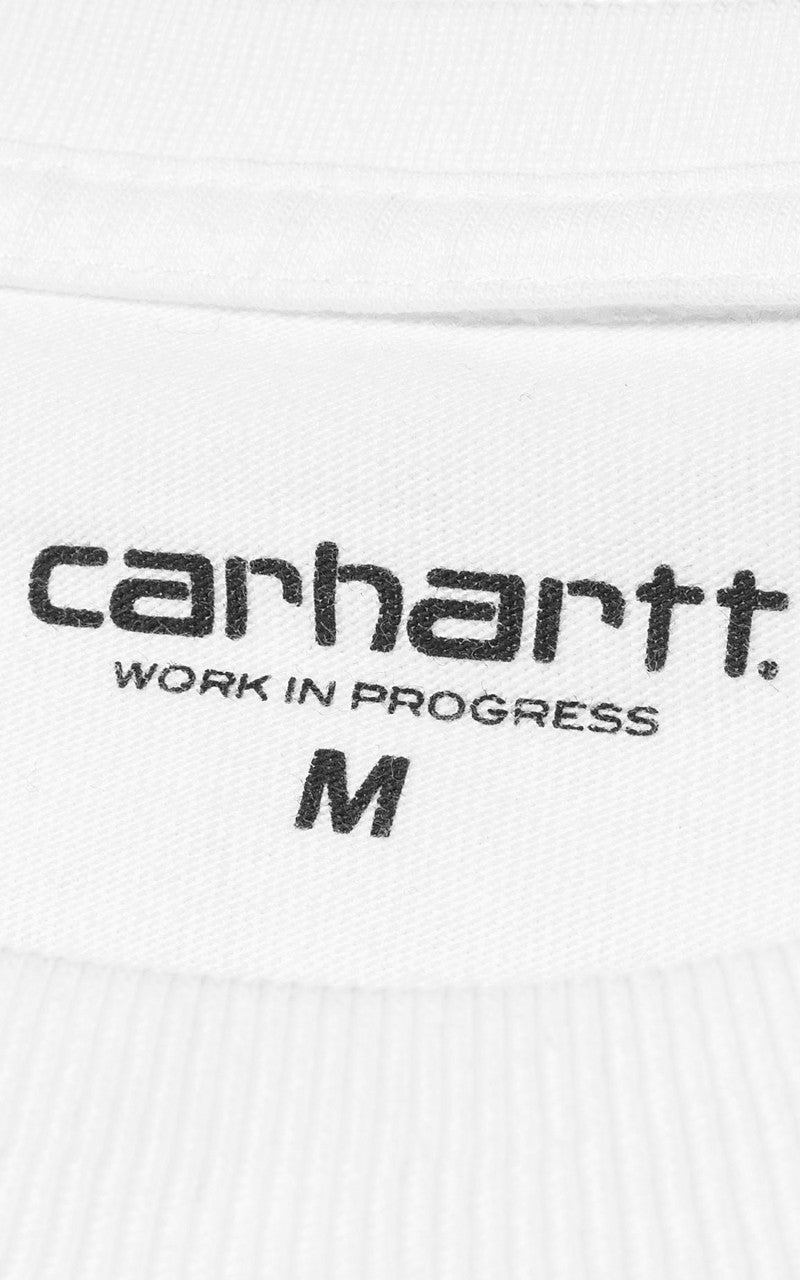 Carhartt WIP L/S Chase T-Shirt White/Gold
