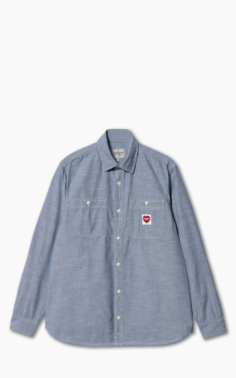 Carhartt WIP L/S Clink Heart Shirt Liberty Rinsed