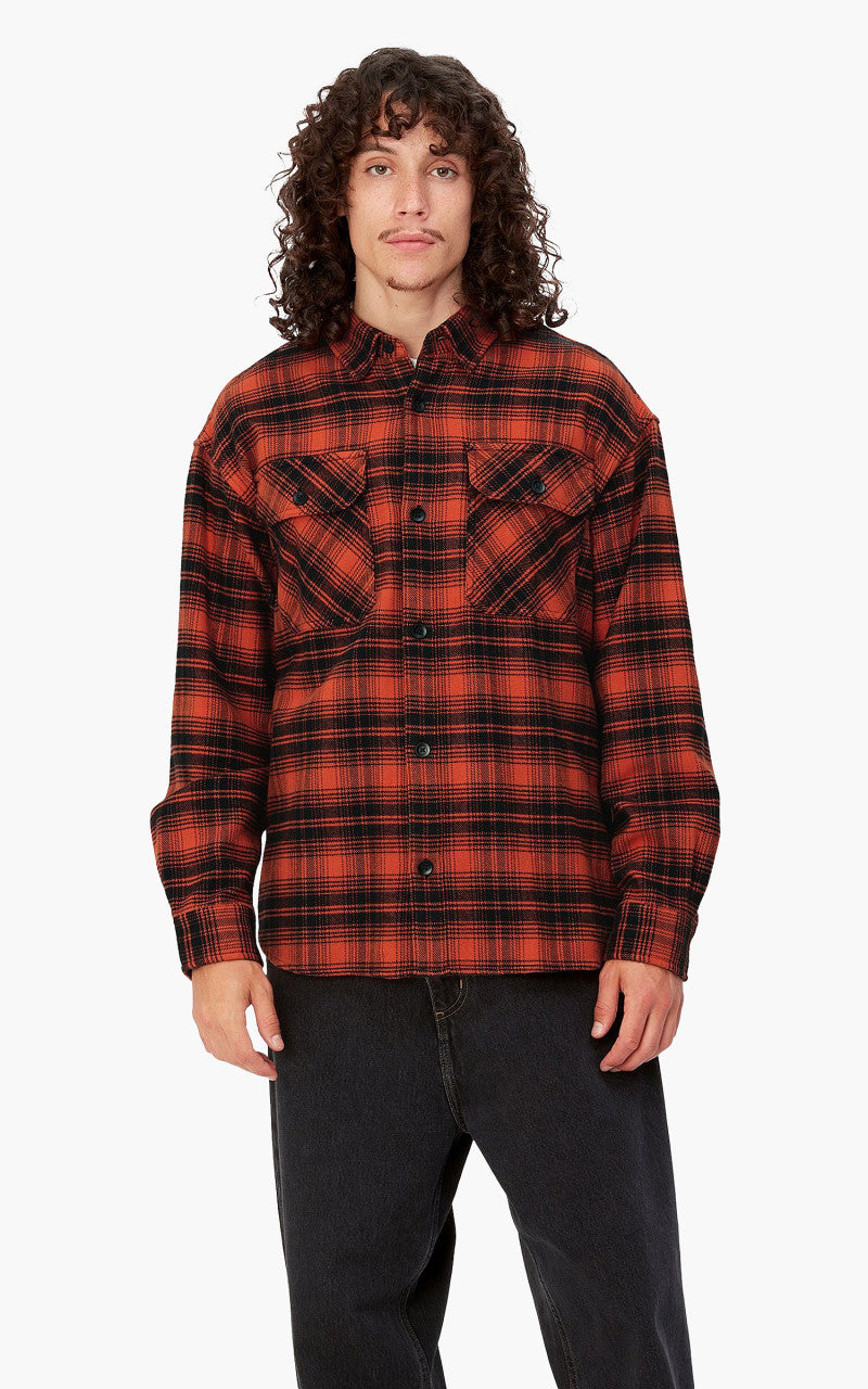Carhartt WIP L/S Krenz Shirt Krenz Check/Brick