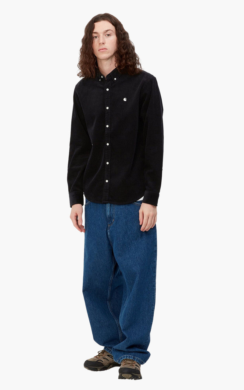 Carhartt WIP L/S Madison Cord Shirt Black/Wax