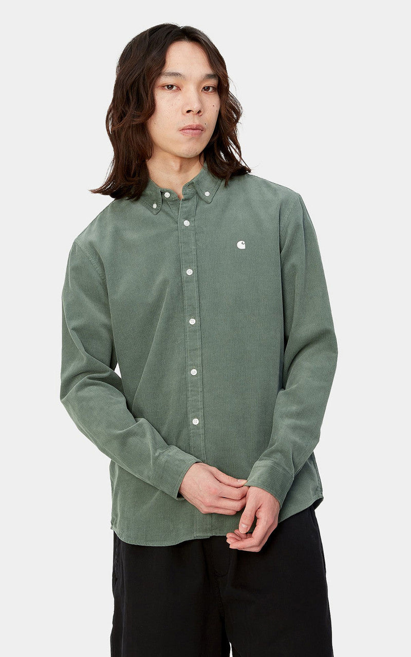 Carhartt WIP L/S Madison Fine Cord Shirt Park/Wax