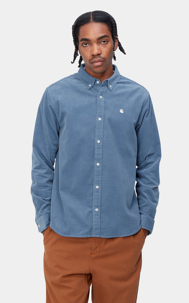 Carhartt WIP L/S Madison Fine Cord Shirt Sorrent/Wax