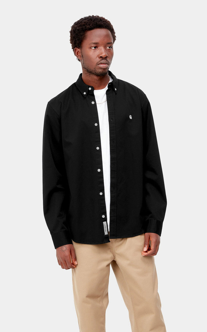 Carhartt WIP L/S Madison Shirt Black/Wax