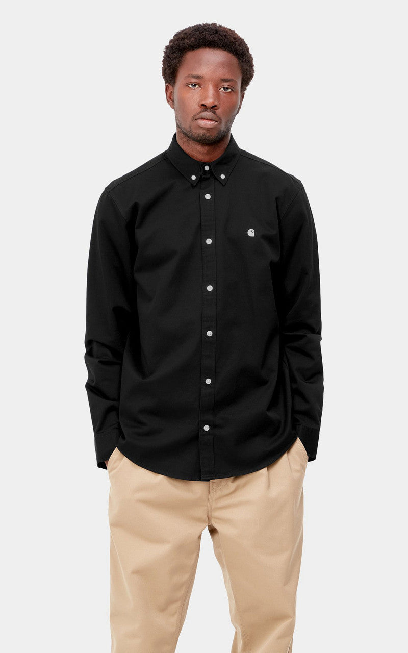 Carhartt WIP L/S Madison Shirt Black/Wax