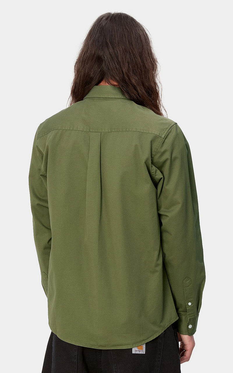 Carhartt WIP L/S Madison Shirt Dundee/White