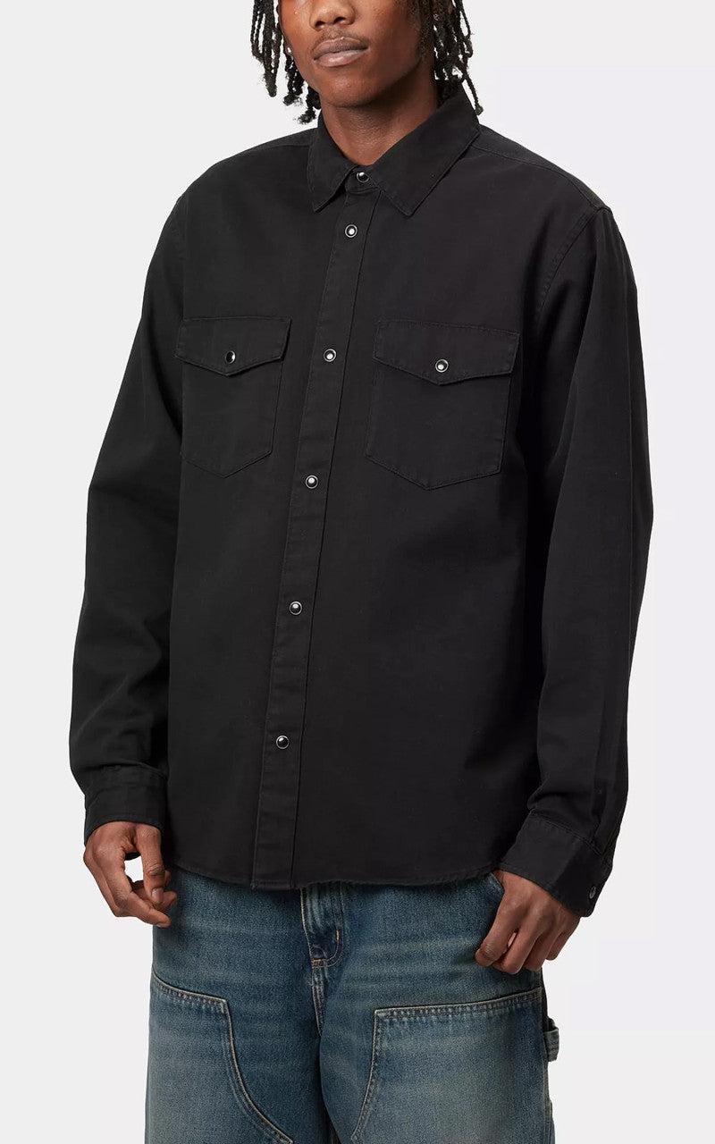 Carhartt WIP L/S Santa Fe Shirt Black