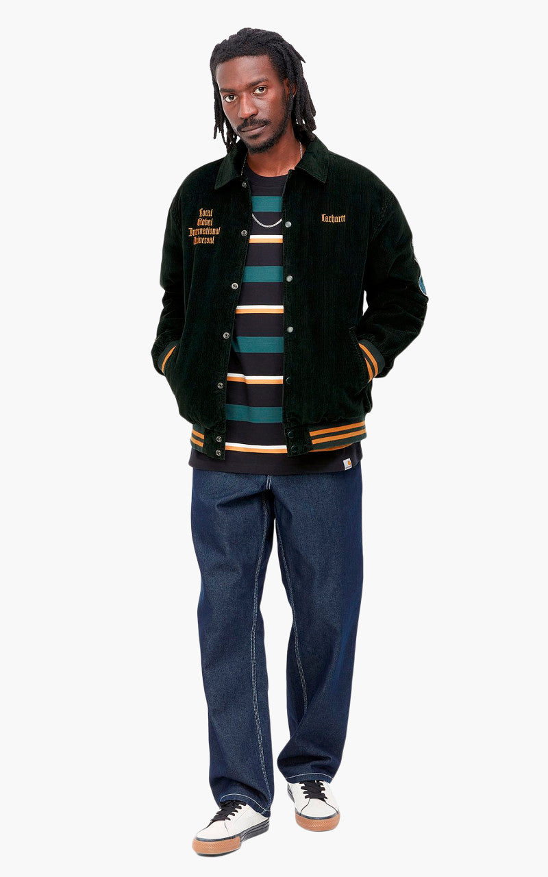 Carhartt WIP Letterman Jacket Dark Cedar/Ochre