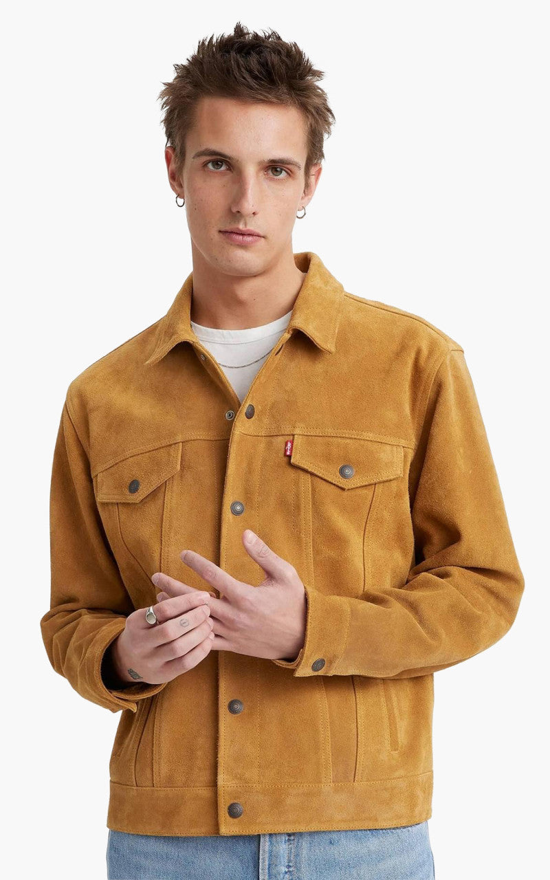 Levi's® Highland Suede Trucker Jacket Brown