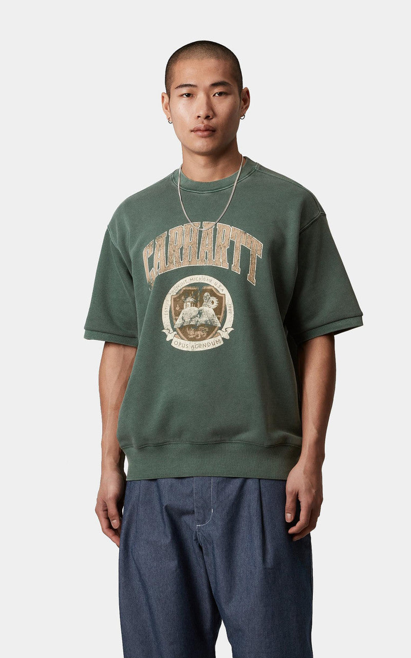 Carhartt WIP Library Sweatshirt Garment Dyed Conifer