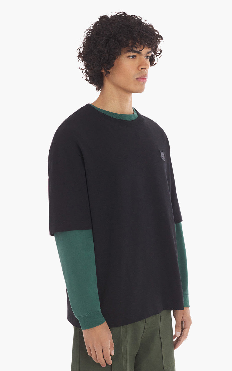 Maison Kitsuné Bold Fox Head Patch Oversize T-Shirt Black