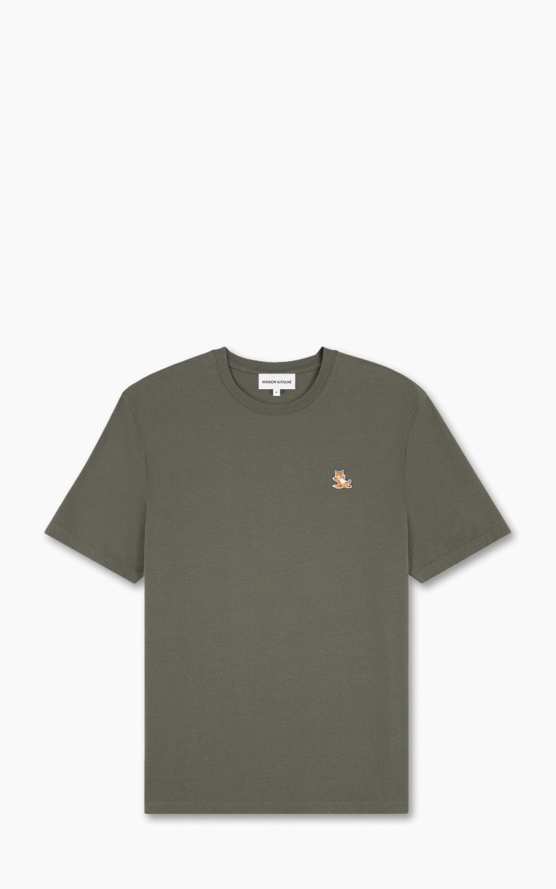 Maison Kitsuné Chillax Fox Patch Regular T-Shirt Military Green