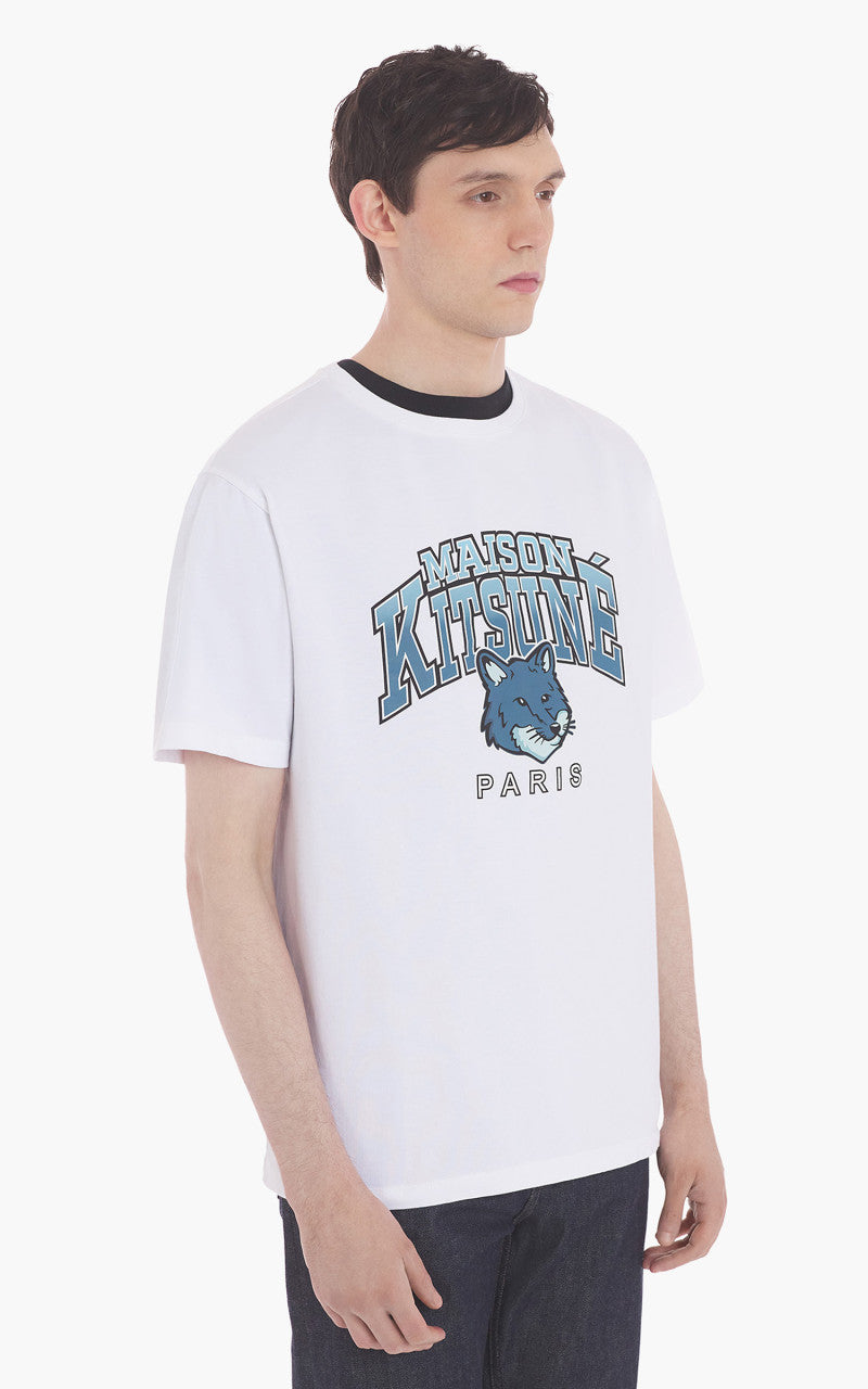 Maison Kitsuné Campus Fox Relaxed T-Shirt White