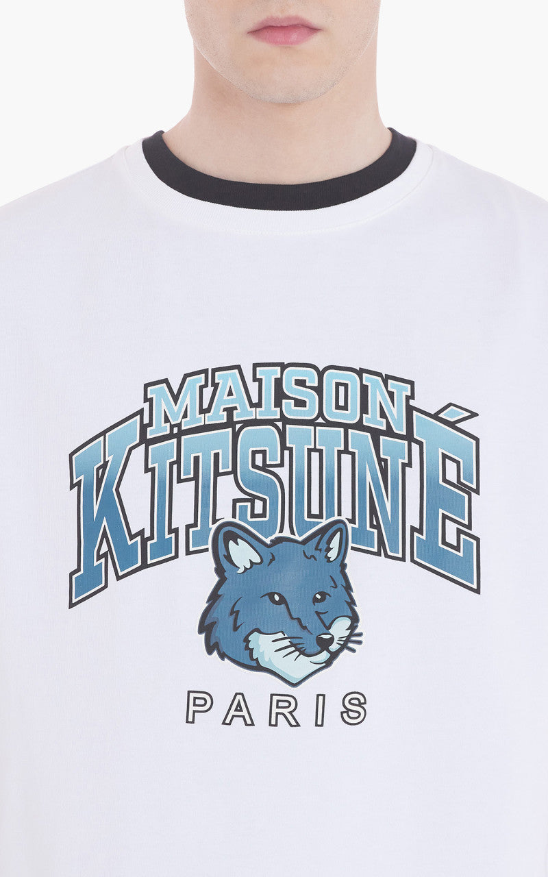 Maison Kitsuné Campus Fox Relaxed T-Shirt White