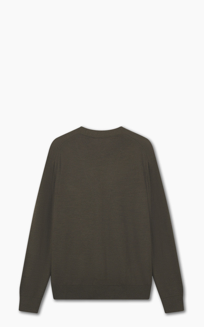 Maison Kitsuné Bold Fox Head Patch Regular Cardigan Khaki