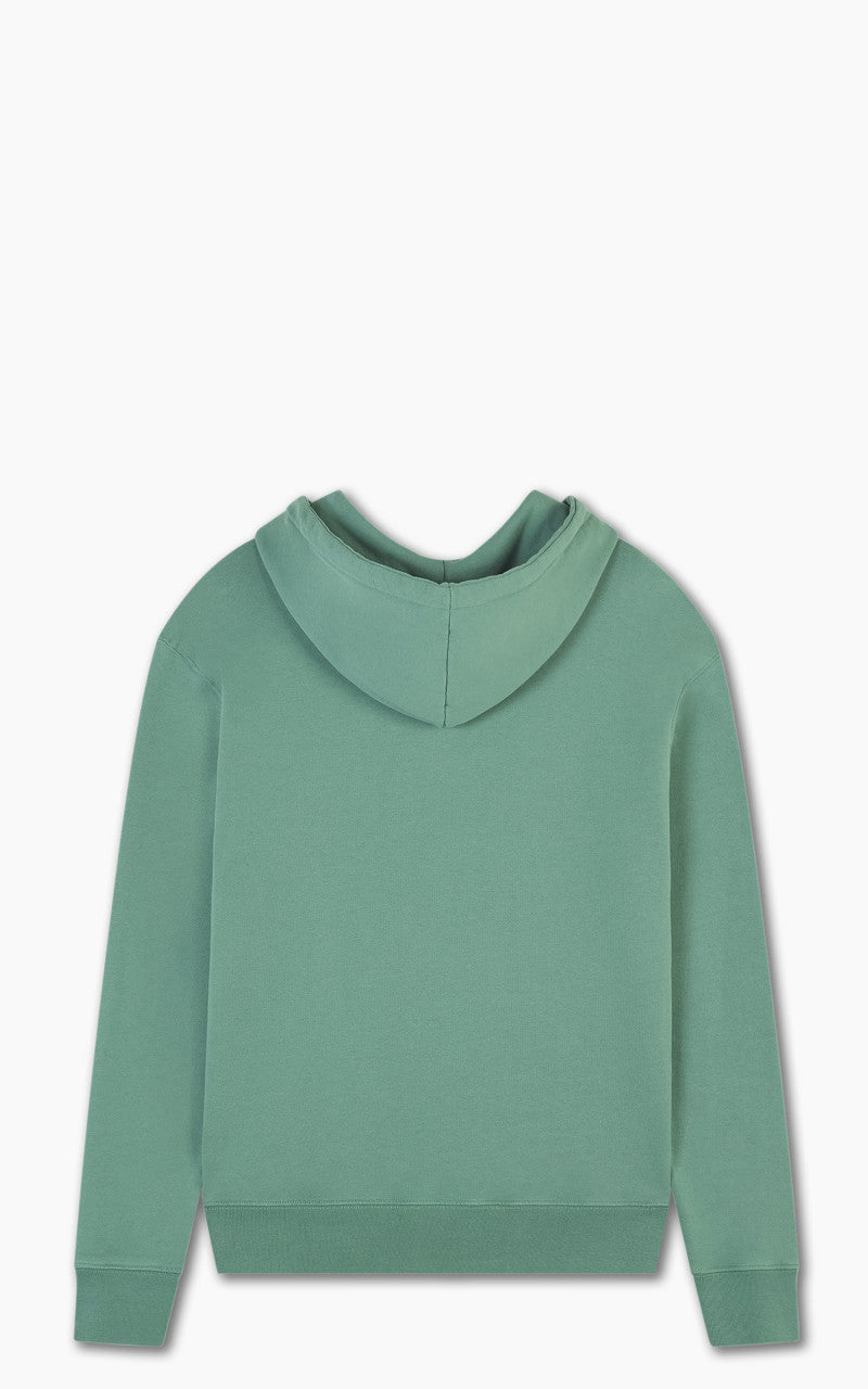 Maison Kitsuné Fox Head Patch Regular Hoodie Teal Grey