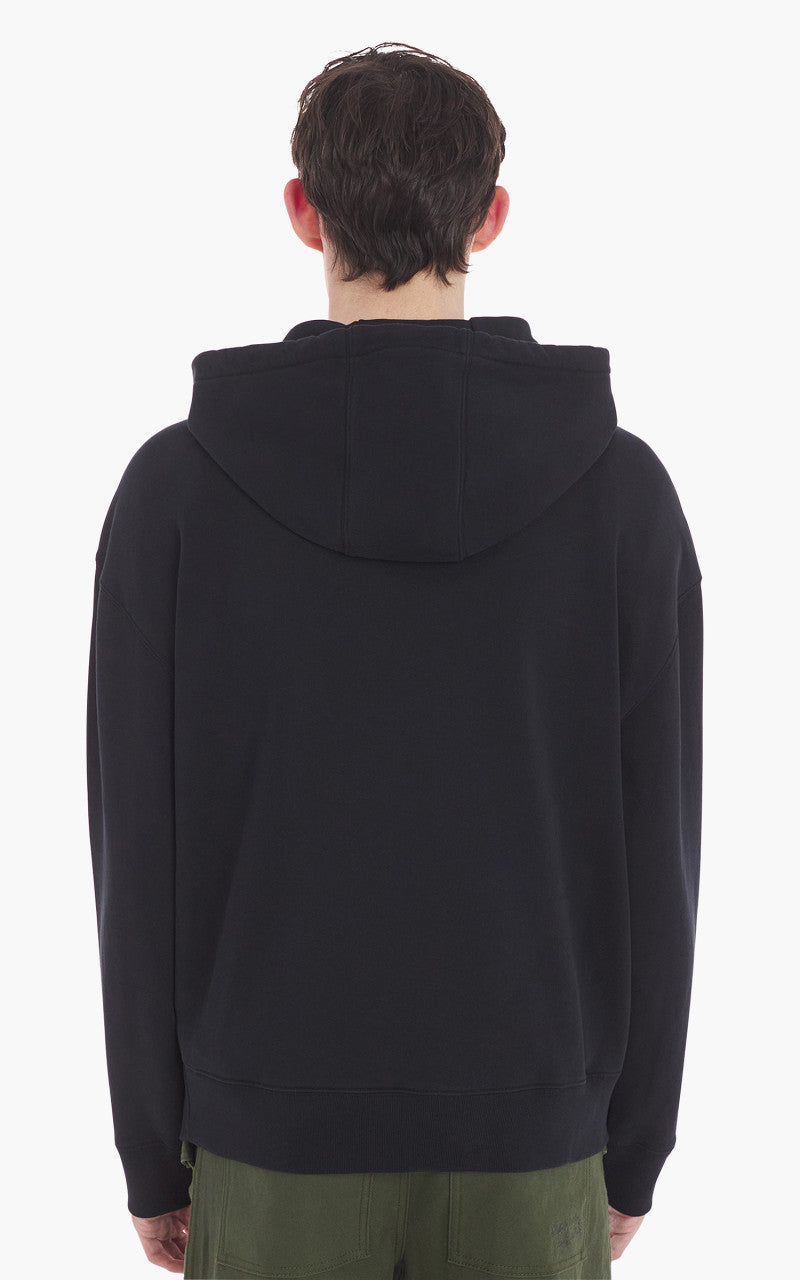 Maison Kitsuné Bold Fox Head Patch Oversize Hoodie Black