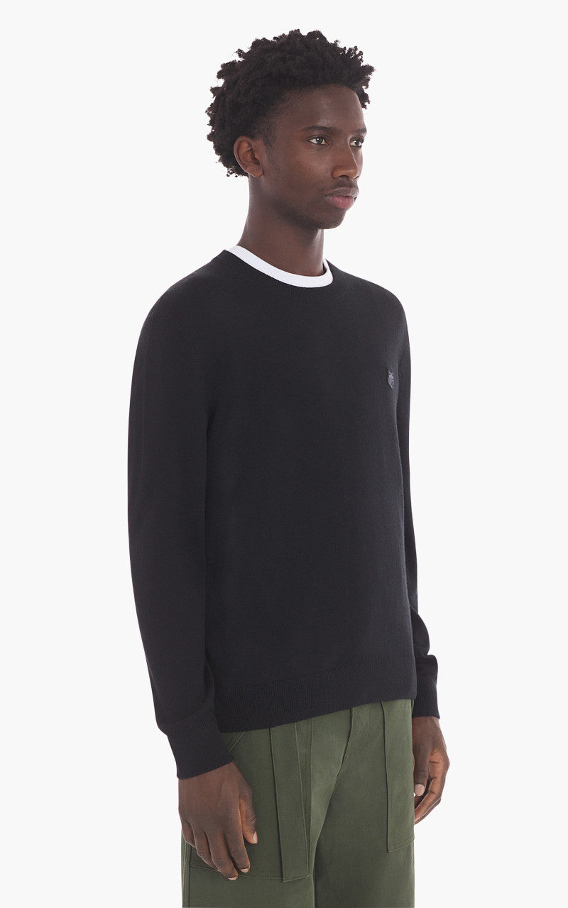 Maison Kitsuné Bold Fox Head Patch Regular Jumper Black