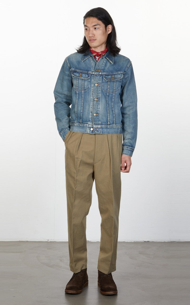 RRL Lot 271 Denim Trucker Jacket Leeland Wash