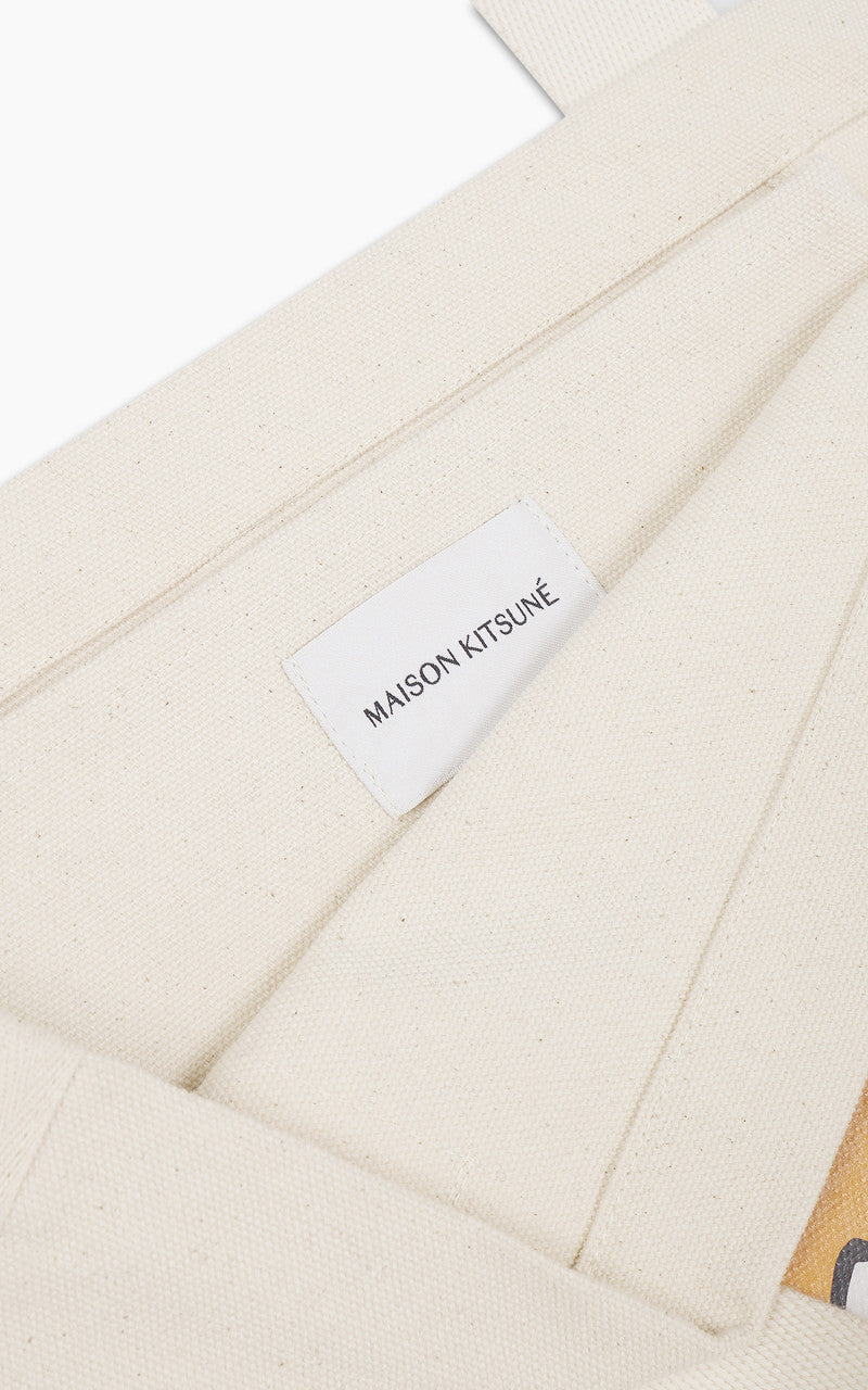 Maison Kitsuné Fox Head Tote Bag Ecru
