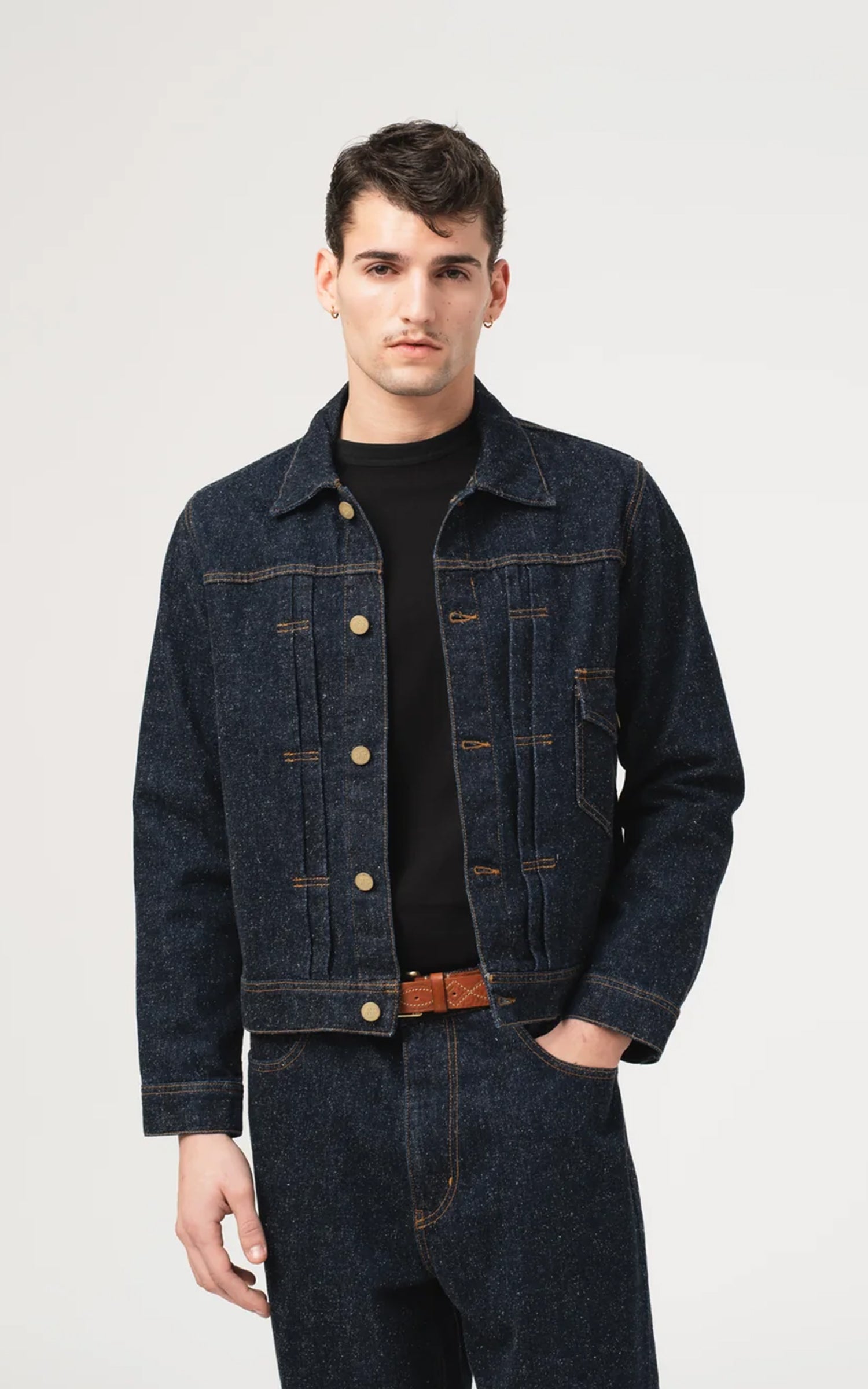 Eat Dust Type Dust 1 Jacket Neppy Denim Indigo