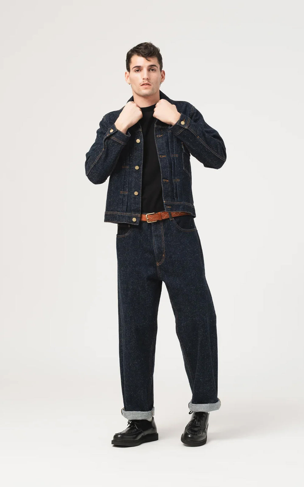 Eat Dust Type Dust 1 Jacket Neppy Denim Indigo
