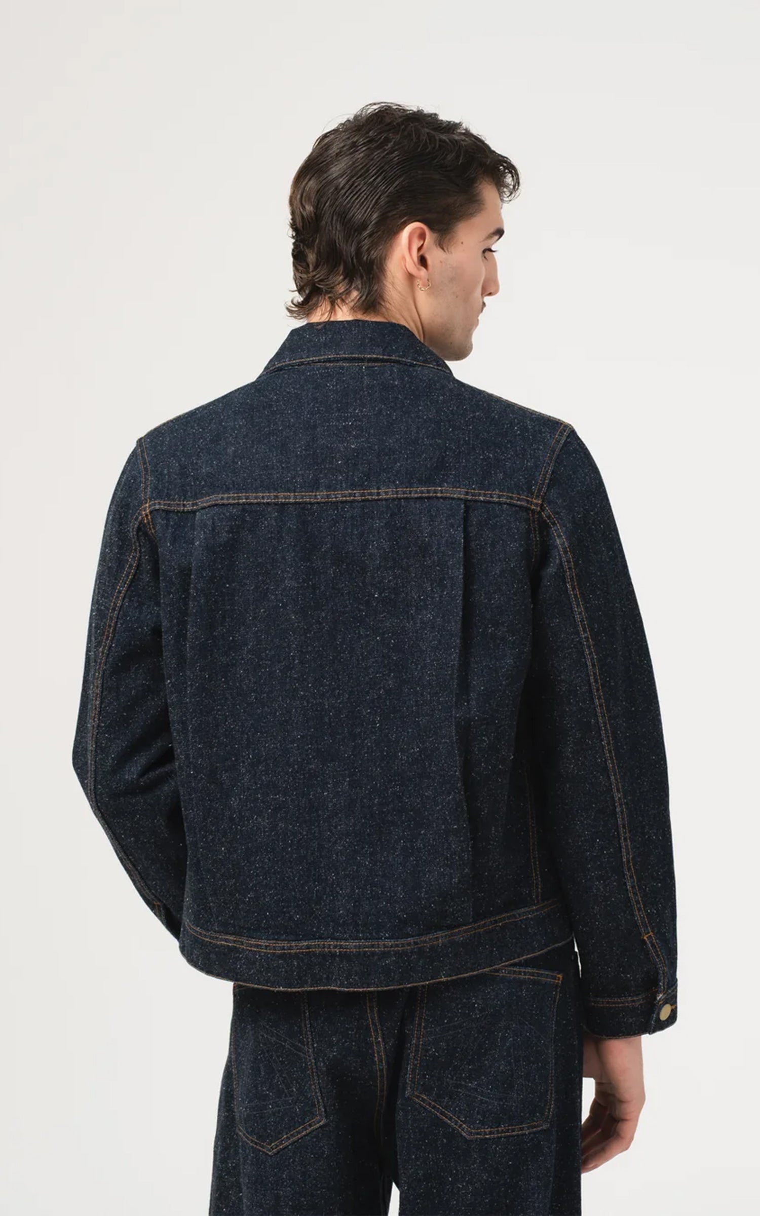 Eat Dust Type Dust 1 Jacket Neppy Denim Indigo