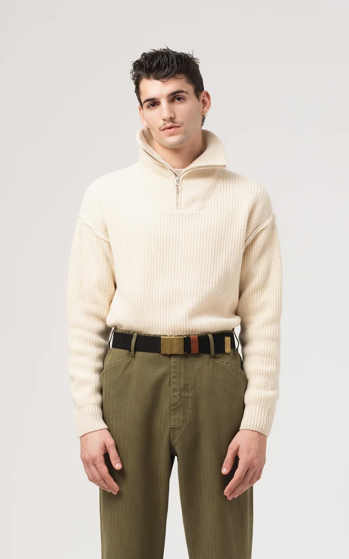 Eat Dust Fly Deck Sweater Yarn Delta Off White