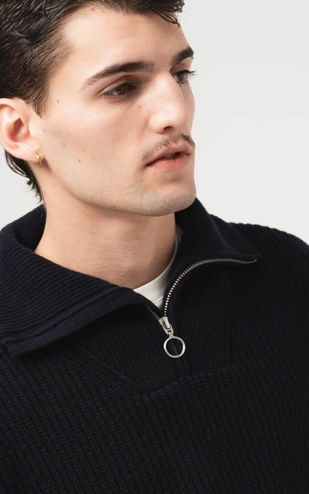 Eat Dust Fly Deck Sweater Yarn Delta Navy