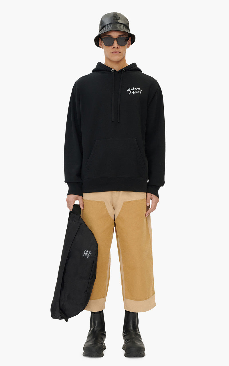 Maison Kitsuné Mini Handwriting Relaxed Hoodie Black