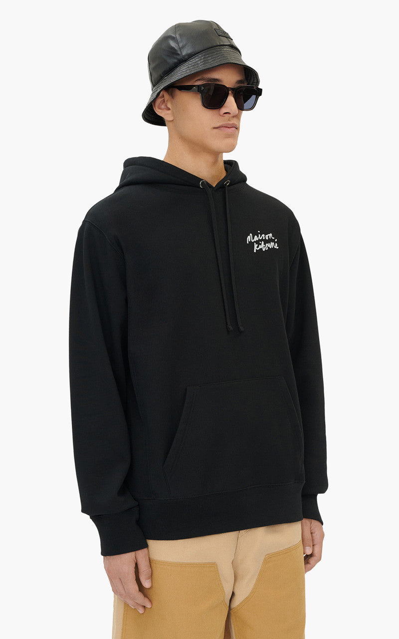 Maison Kitsuné Mini Handwriting Relaxed Hoodie Black