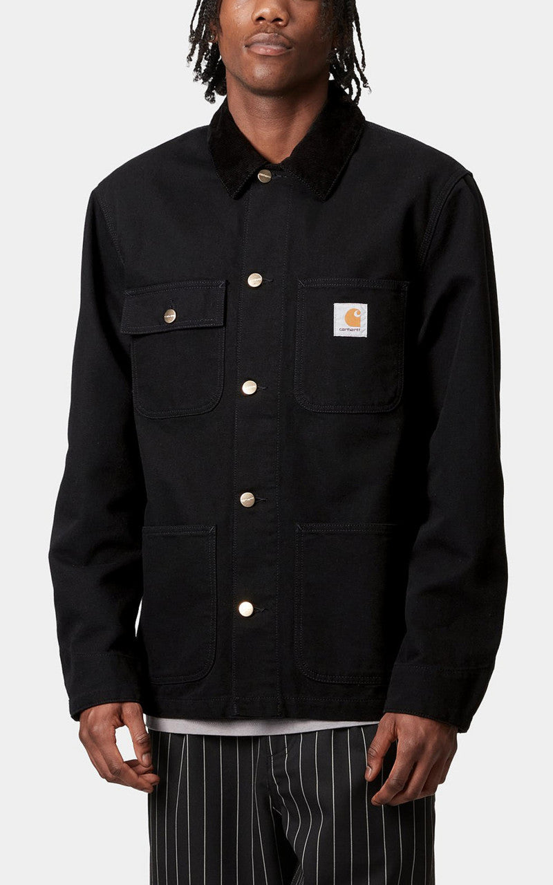 Carhartt WIP Michigan Coat Dearborn Canvas Rinsed Black/Black