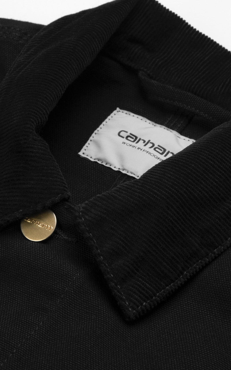 Carhartt WIP Michigan Coat Dearborn Canvas Rinsed Black/Black