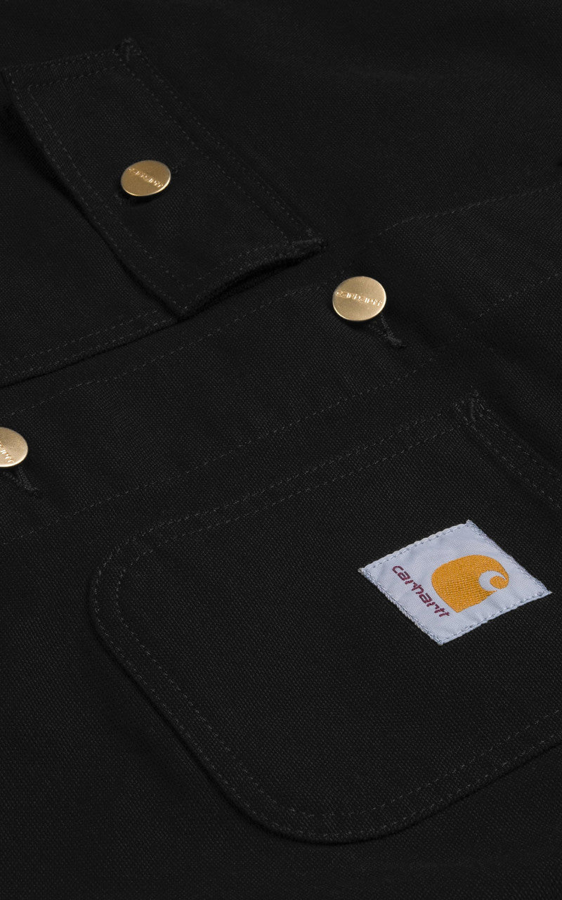 Carhartt WIP Michigan Coat Dearborn Canvas Rinsed Black/Black