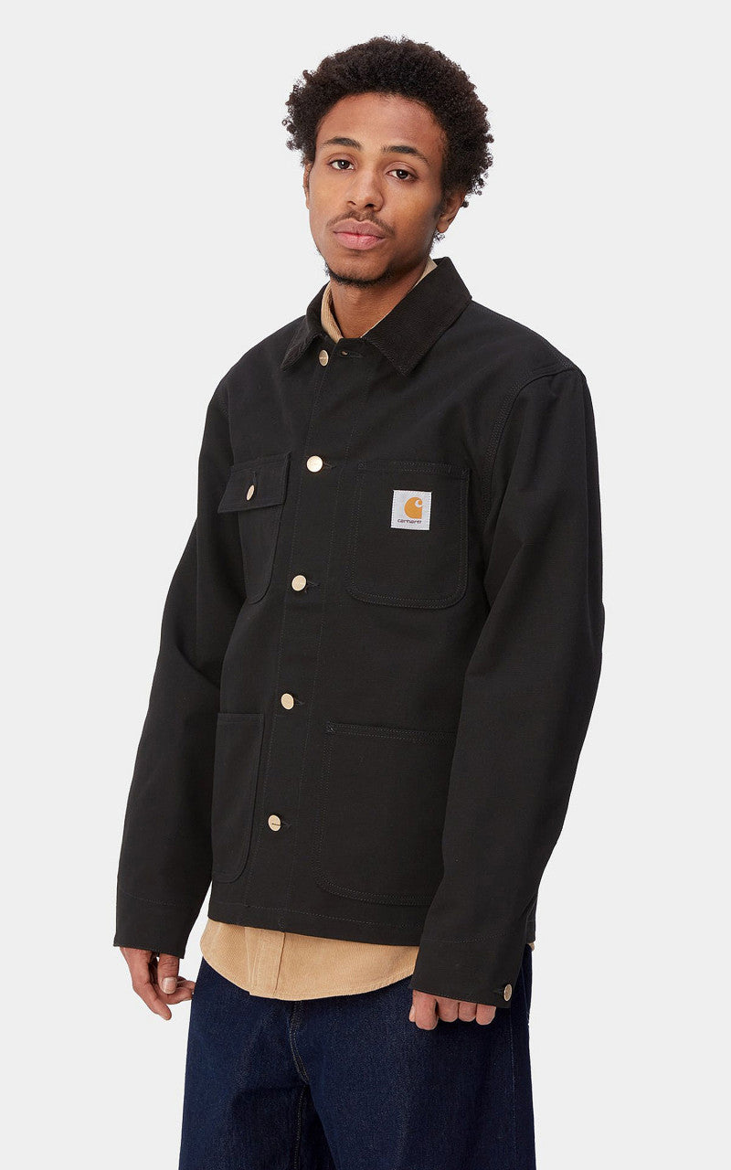 ジャケット・アウター CARHARTT MICHIGAN COAT BLACK Carhartt WIP Michigan Coat Winter Dearborn Canvas Black/Black