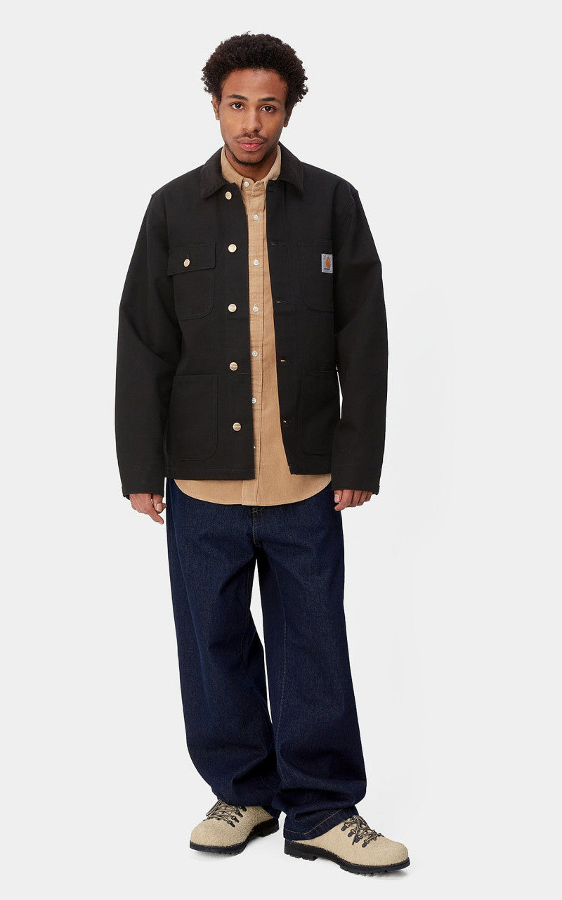 Carhartt WIP Michigan Coat Dearborn Canvas Rigid Black/Black