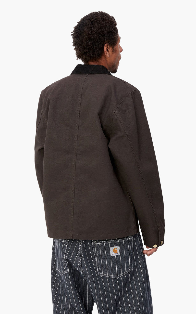 Carhartt WIP Michigan Coat Dearborn Canvas Tobacco/Black Rigid
