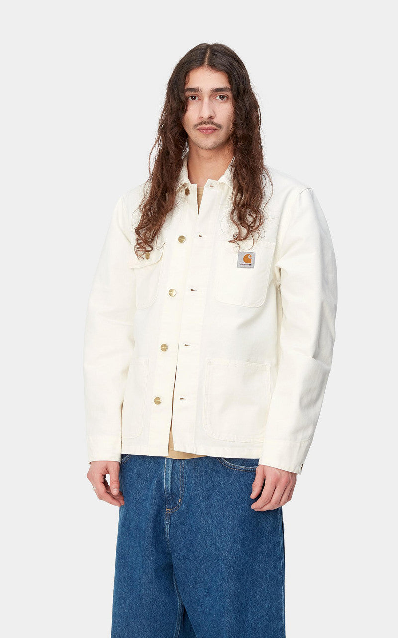 Carhartt WIP Michigan Coat Dearborn Canvas Rinsed Wax/Wax