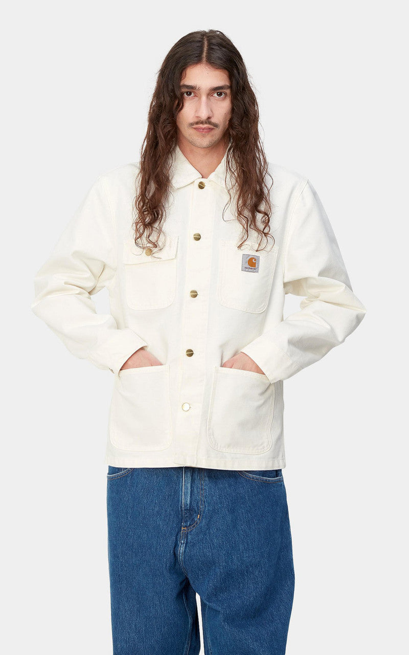 Carhartt WIP Michigan Coat Dearborn Canvas Rinsed Wax/Wax