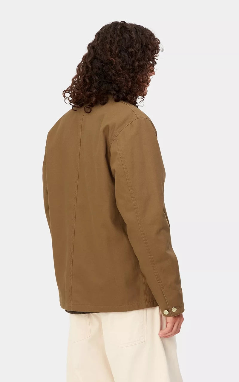 Carhartt WIP Michigan Coat Winter Dearborn Canvas Hamilton Brown/Black
